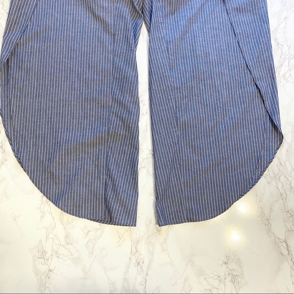 Anthropologie DREW Whitney Pant Striped Blue Small - Picture 6 of 11